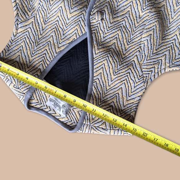 70s Long Fitted Knit Vest Gilet - Picture 5 of 7